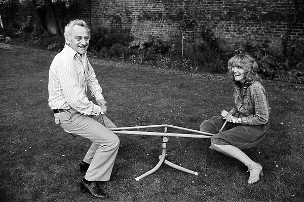 Actor John Thaw with his actress wife Sheila Hancock, pictured at their Chiswick home