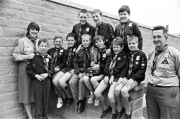 We are the champions... the 4th Golcar Cubs and Scouts who triumphed in the 1991