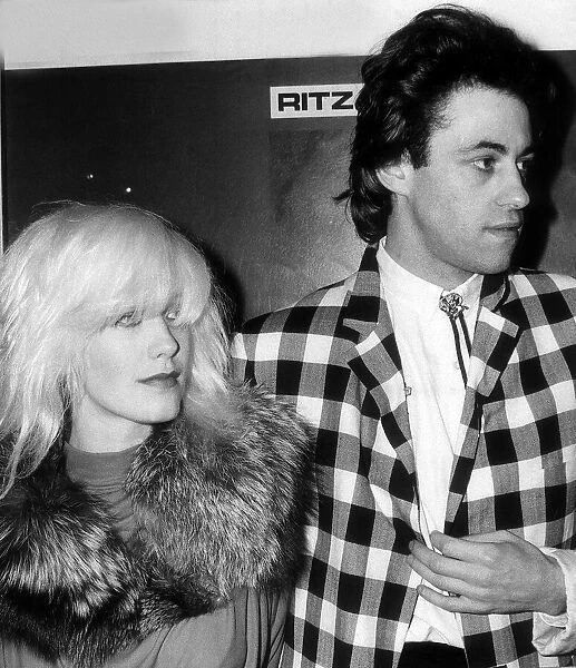 TV Presenter Paula Yates with boyfriend Bob Geldof January 1985 A©mirrorpix