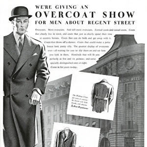 Advert for Austin Reed overcoats 1937