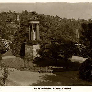 Alton Towers, England - the monument to Earl Charles