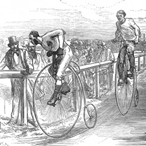 Bicycle Race at Lillie-Bridge, London, 1875