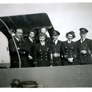On board HMS Queen Emma en route for Normandy, WW2