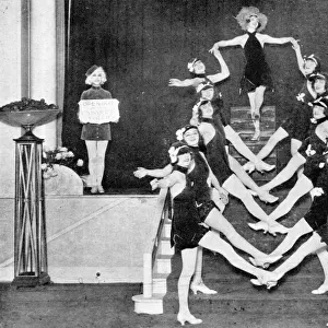 The chorus in the cabaret show staged at the Queens Hotel