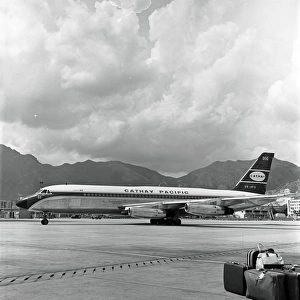 Convair CV880M VR-HFS Cathay Pacific Kai Tak Hong Kong 1962