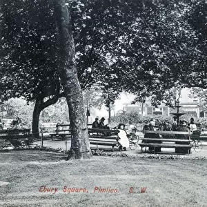 Ebury Square, Pimlico, London. Date: circa 1907