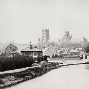 Ely Cathedral, Cambridgeshire, from the river Ouse