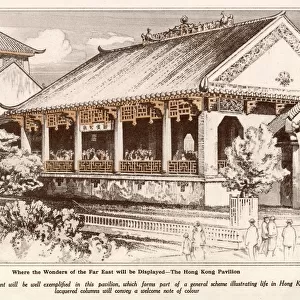 The Hong Kong pavilion at the British Empire exhibition at Wembley in 1924