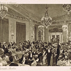 Interior of restaurant in the Hotel Esplanade, Berlin, c. 19