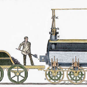 Locomotive designed in 1814 by British engineer and inventor