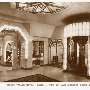 Main Entrance and Foyer, Strand Palace Hotel, London