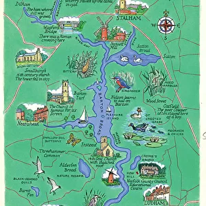 Map - The River Ant, Norfolk Broads