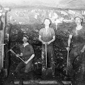 Miners at Baldwins Clog and Legging Level, South Wales