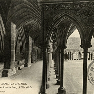 Mont-St-Michel Abbey, France - cloister