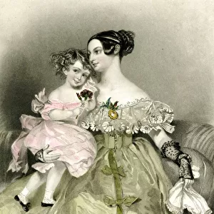 Mrs Henry Baldwin and child