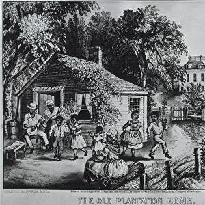 The old plantation home. Printed by Courrier