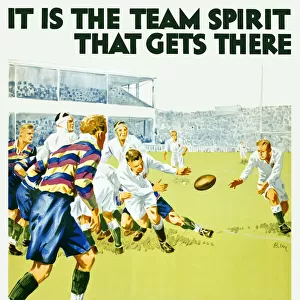 Patriotic poster, Team Spirit, Buy British