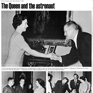 The Queen and Colonel Frank Borman