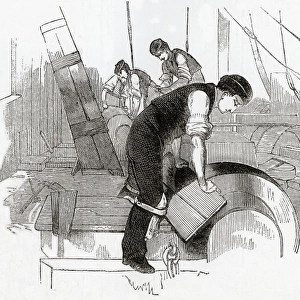 Saw Grinders at Sheffield Grinding Mills, Yorkshire