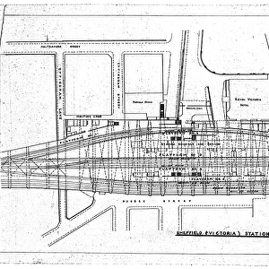 Sheffield Victoria Station Track layout Plan [N. D]