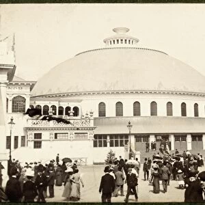 View of building at the 1901 International Exhibition in Kelvingrove Park, Glasgow