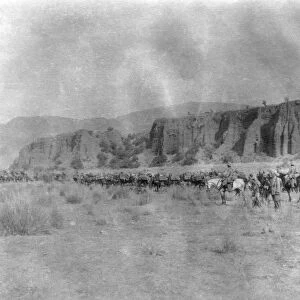 RSR 2 / 6th Battalion, Column moving out of Ispana Raghza