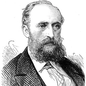 ERNEST GILES (1835-1897). Australian explorer. Wood engraving, 1876