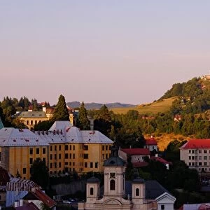 Historical mining town of Banska Stiavnica in central Slovakia