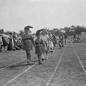 Chelsfield fete. Children show of their costumes. 1938