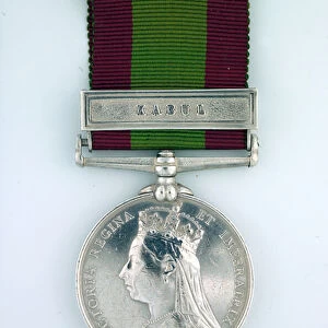 2nd Afghan War Medal 1878-80, Sowar Aziz, Queens Own Corps of Guides, Punjab Frontier Force (metal)