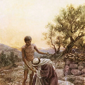 Abraham and Isaac at mount Moriah