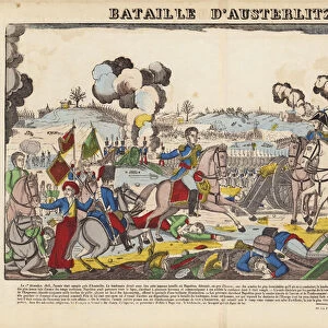 Bataille D Austerlitz (coloured engraving)