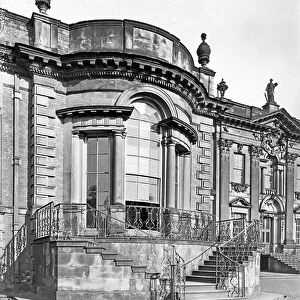 The bay window in the north wing, Wentworth Woodhouse, from The English Country House (b/w photo)