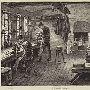 In a Cutlers Shop (engraving)