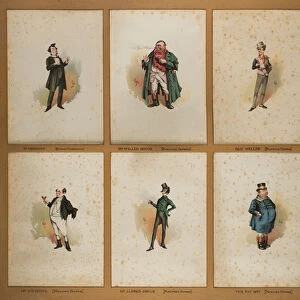 Eight Dickensian Characters (lithograph)