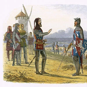 Edward refuses succour to his son at Crecy