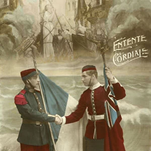 The Entente Cordiale (colour litho)