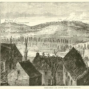 Forts Noisy and Avron from Noisy-le-Grand, January 1871 (engraving)