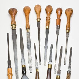 Group of screwdrivers, late 19th - early 20th century (boxwood & cast steel)
