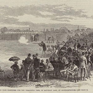 The Gun Club competing for the Challenge Vase, on Saturday Last, at Shepherds Bush (engraving)