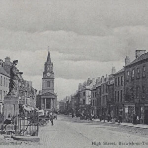 High Street, Berwick-On-Tweed (b / w photo)