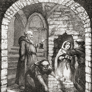 Illustration after George Cruikshank for Netley Abbey: A Legend of Hampshire