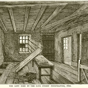 The Loft used by the Cato Street Conspirators, 1820 (engraving)