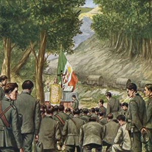 Mass in camp before the advance