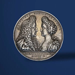 Medal commemorating the coronation of William and Mary, 1689 (silver) (obverse of 419668)