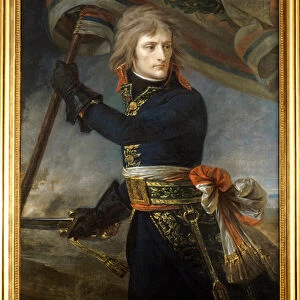 Napoleon Bonaparte at the bridge of Arcole (November 17, 1796)