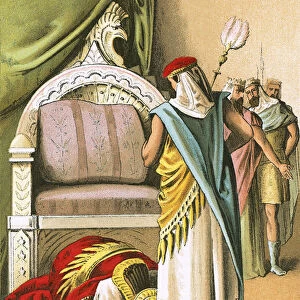 Nebuchadnezzar worships Daniel