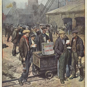 A novelty in the struggles of work, in England (colour litho)
