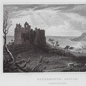 Ostermouth Castle, Glamorganshire (engraving)