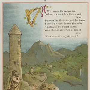 Page from Upstream by Richard Andre (colour litho)